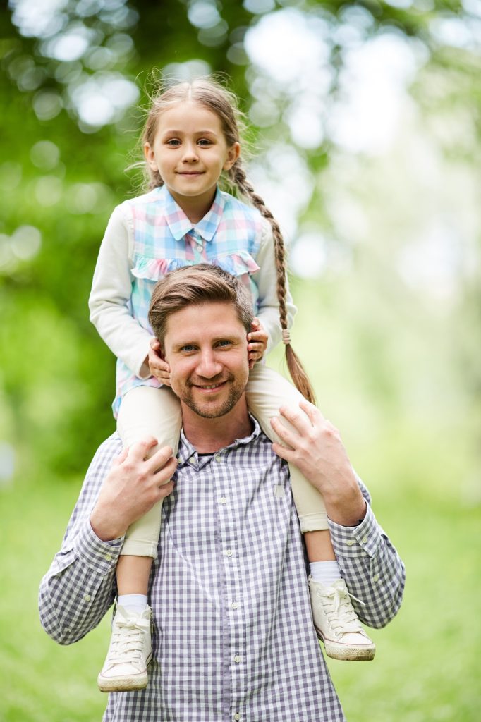 Girl and father